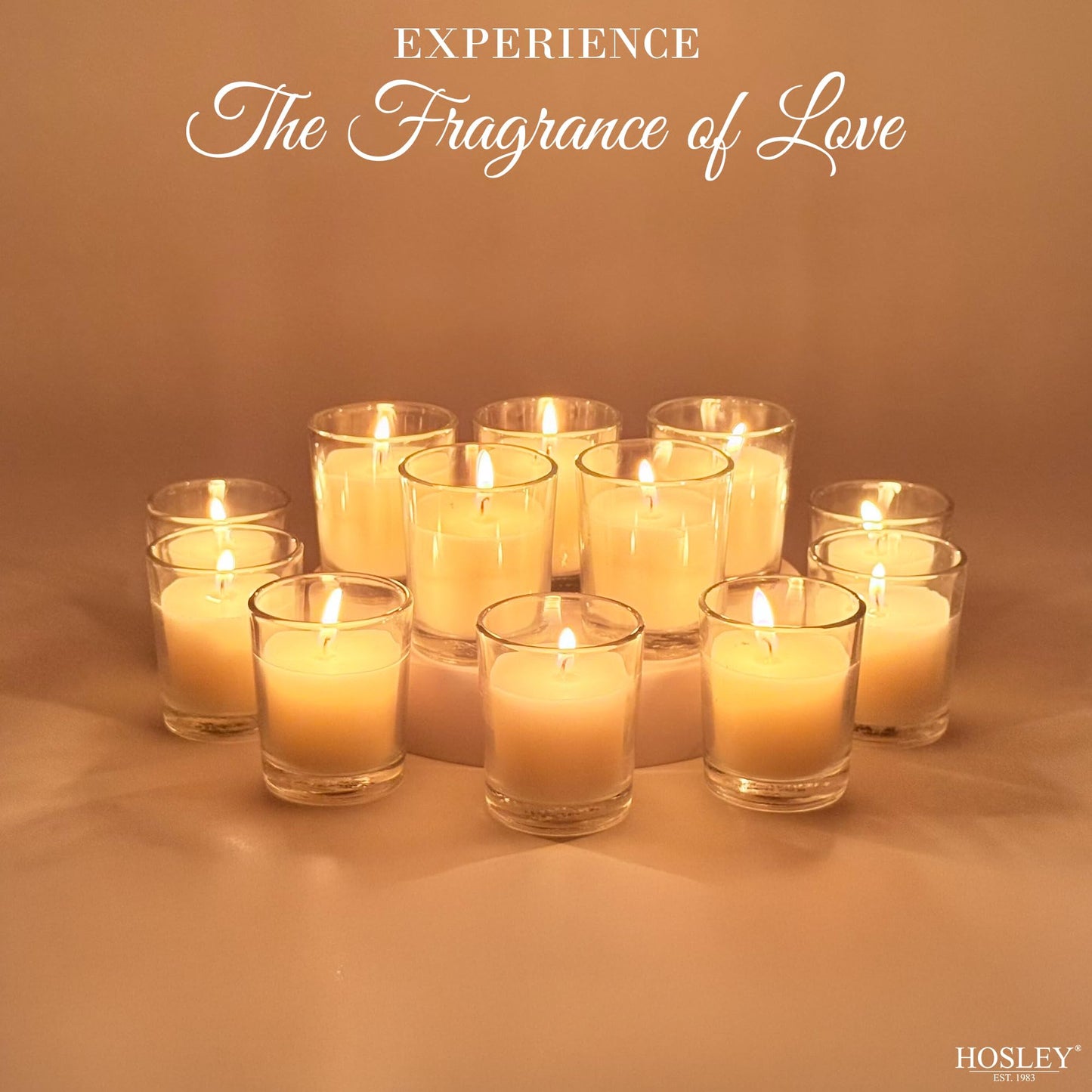 Hosley 240 Ivory Votive Candles