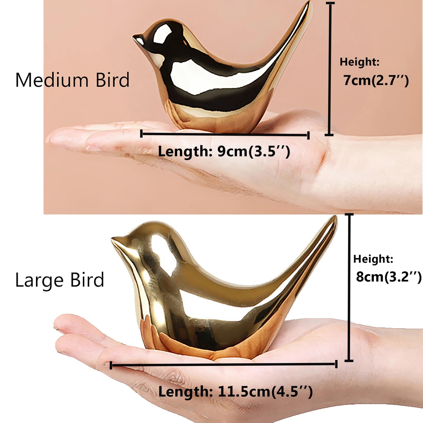 FANTESTICRYAN Gold Bird Statues