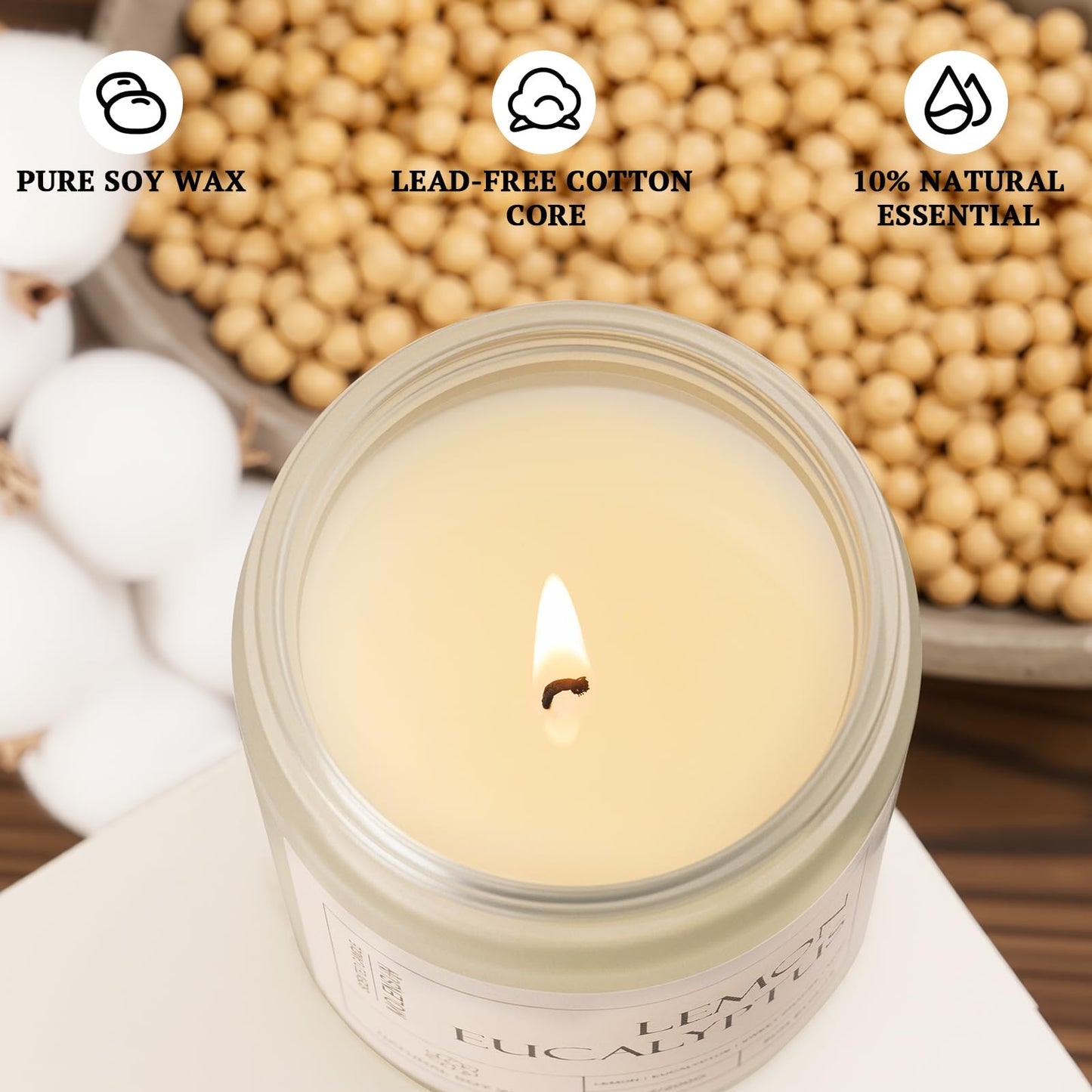Fall Candles – 36oz (4×9oz) Soy Candles