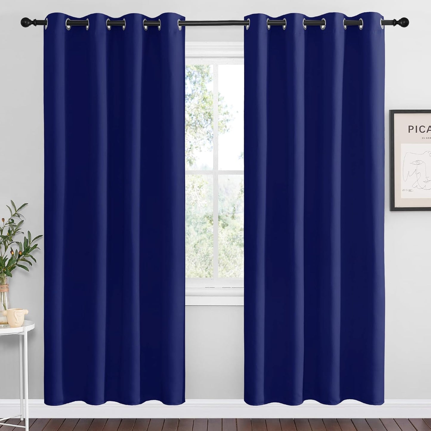 NICETOWN Blackout Curtains 42x63" Black