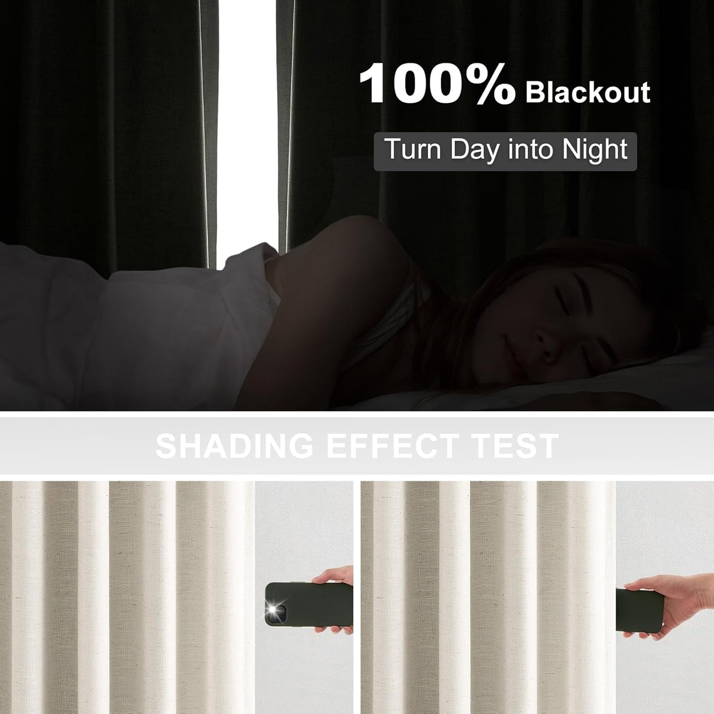 Topfinel Blackout Curtain 72x108, 1 Panel