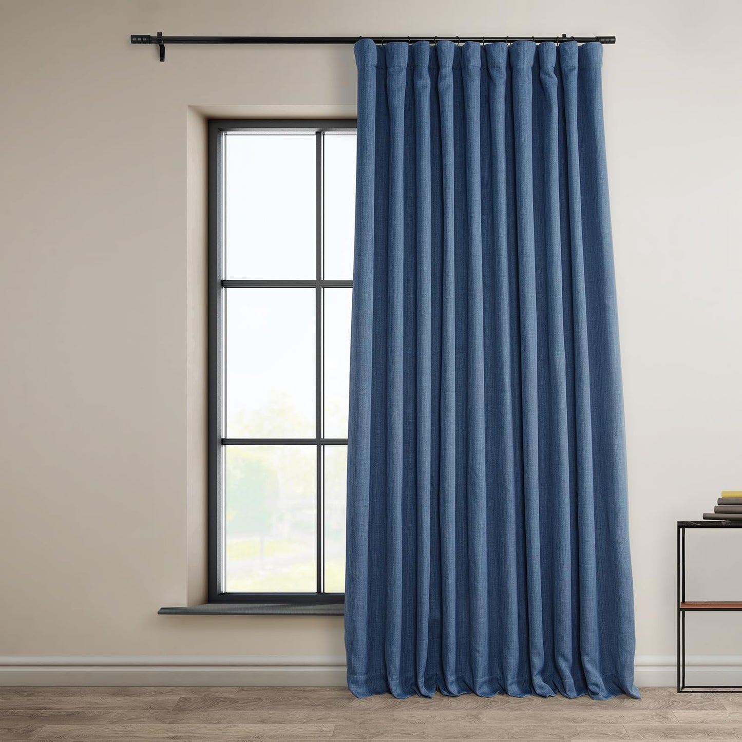 HPD Faux Linen Curtain 100x96" Birch, 1 Panel