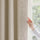 Beige Pinch Pleat Curtains 50x84