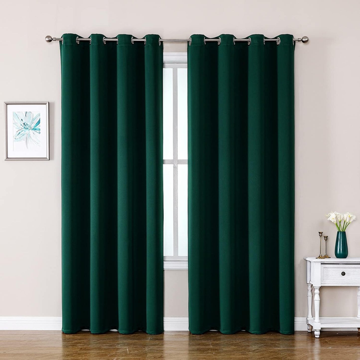 ChrisDowa Blackout Curtains 42x63" Grey, 2 Panels