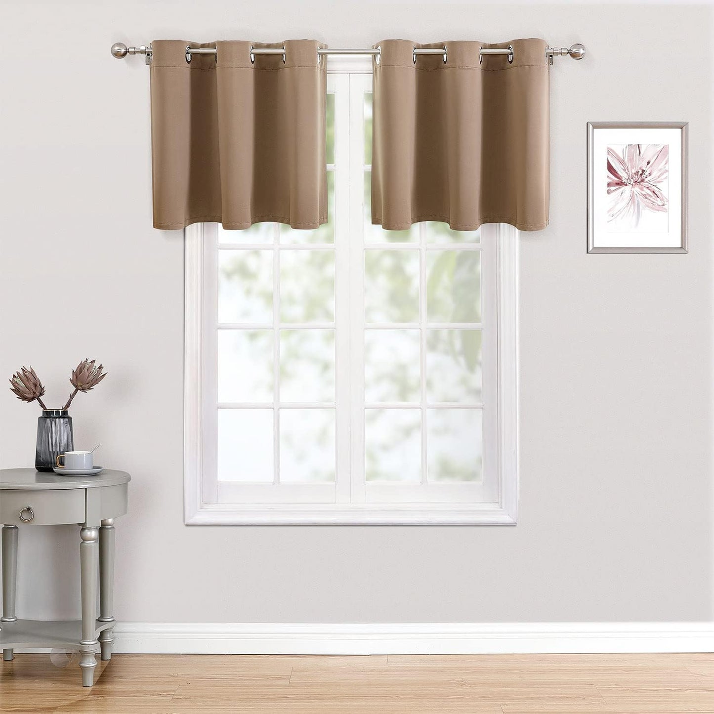 ChrisDowa Blackout Curtains 42x63" Grey, 2 Panels
