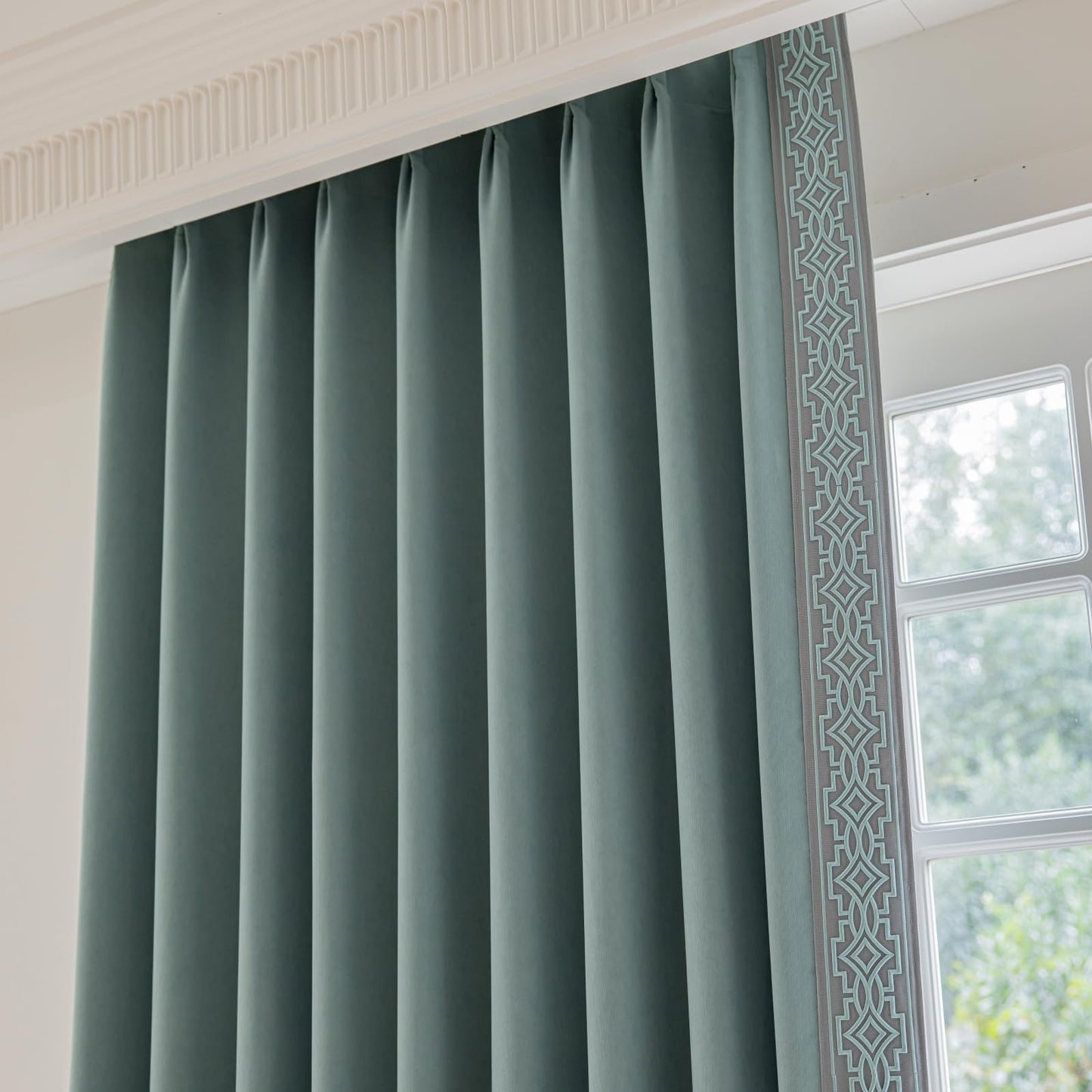 Teal Blackout Pinch Pleat Drapes – 52"x84", 2 Panels
