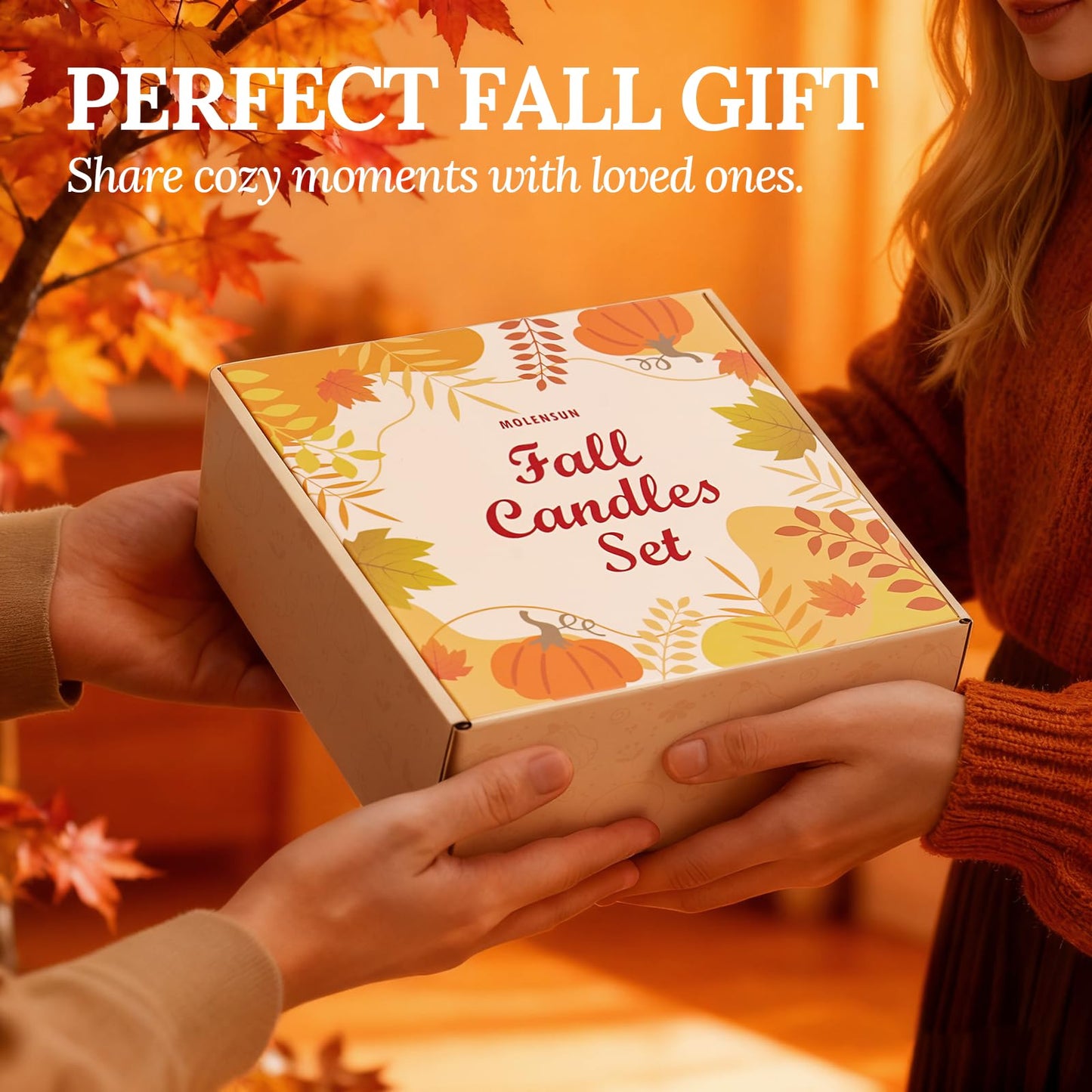 Fall Candles – 36oz (4×9oz) Soy Candles