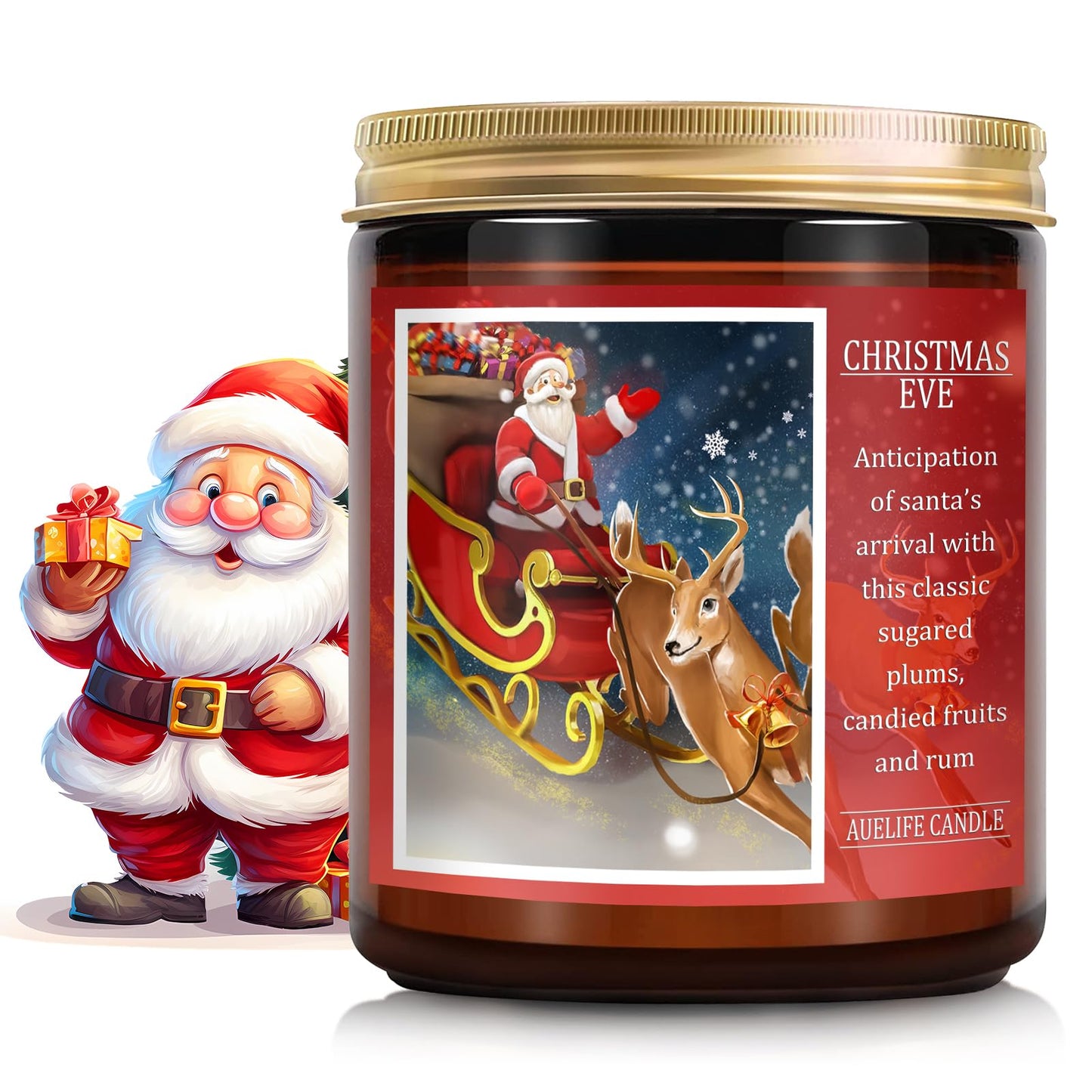 Auelife 4-Pack Fall Scented Candles