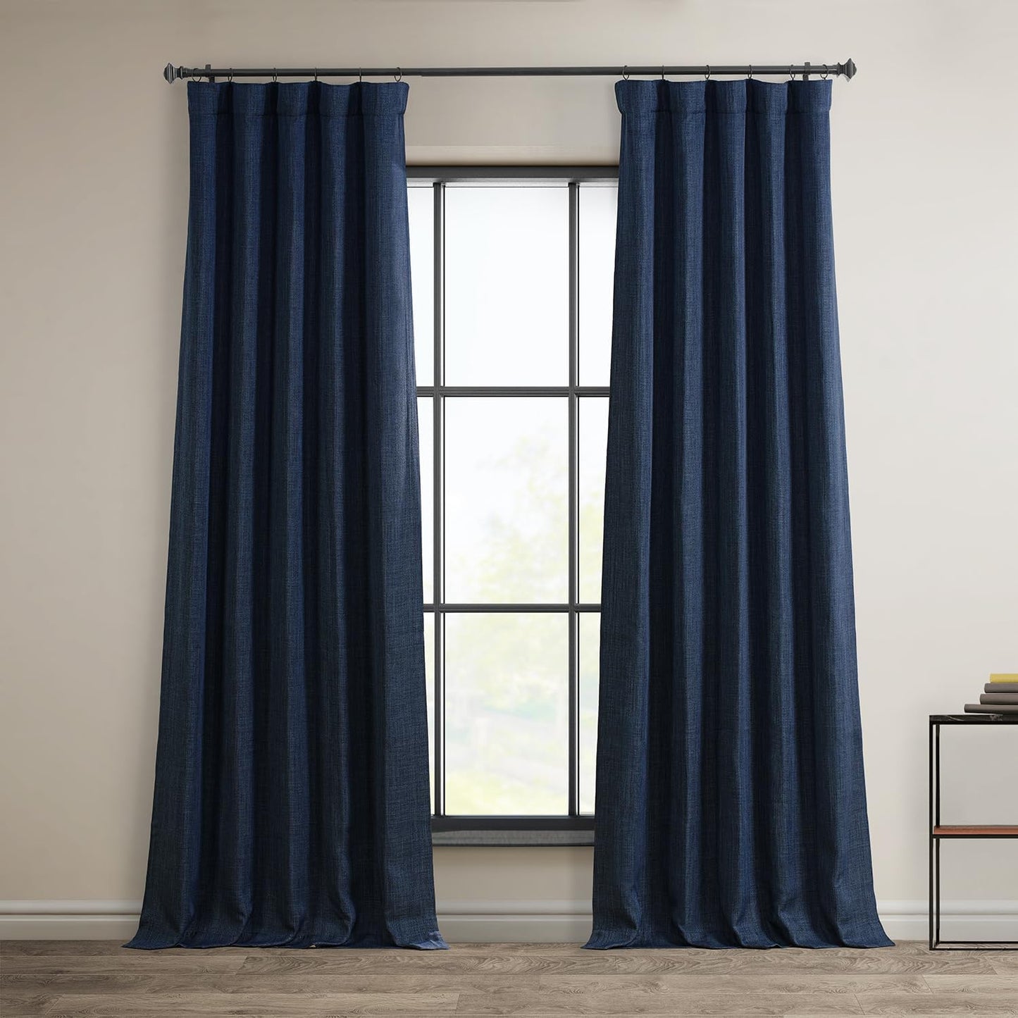 HPD Faux Linen Curtain 100x96" Birch, 1 Panel