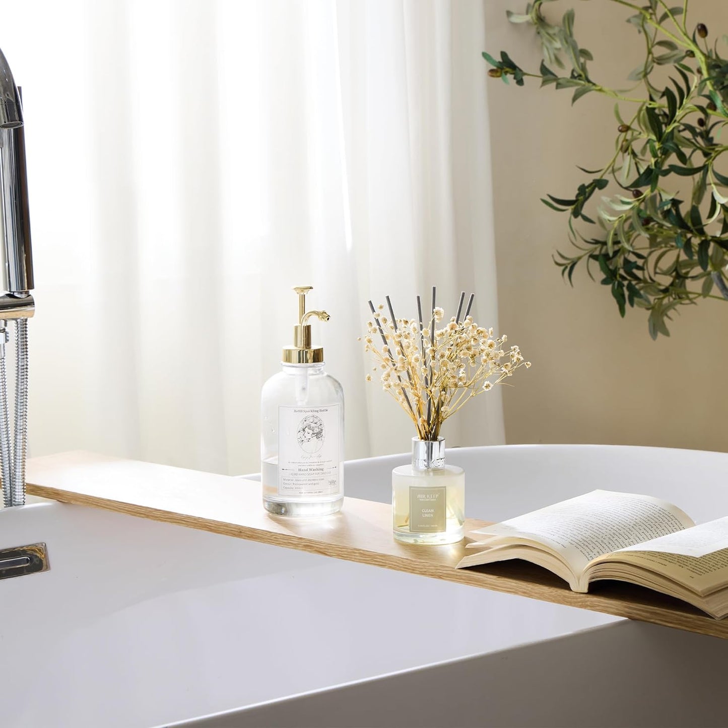 Airkeep Reed Diffuser Set 100ml, Clean Linen