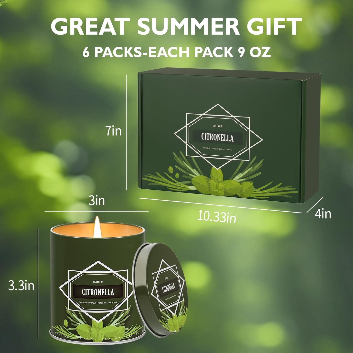 Fall Candles – 36oz (4×9oz) Soy Candles