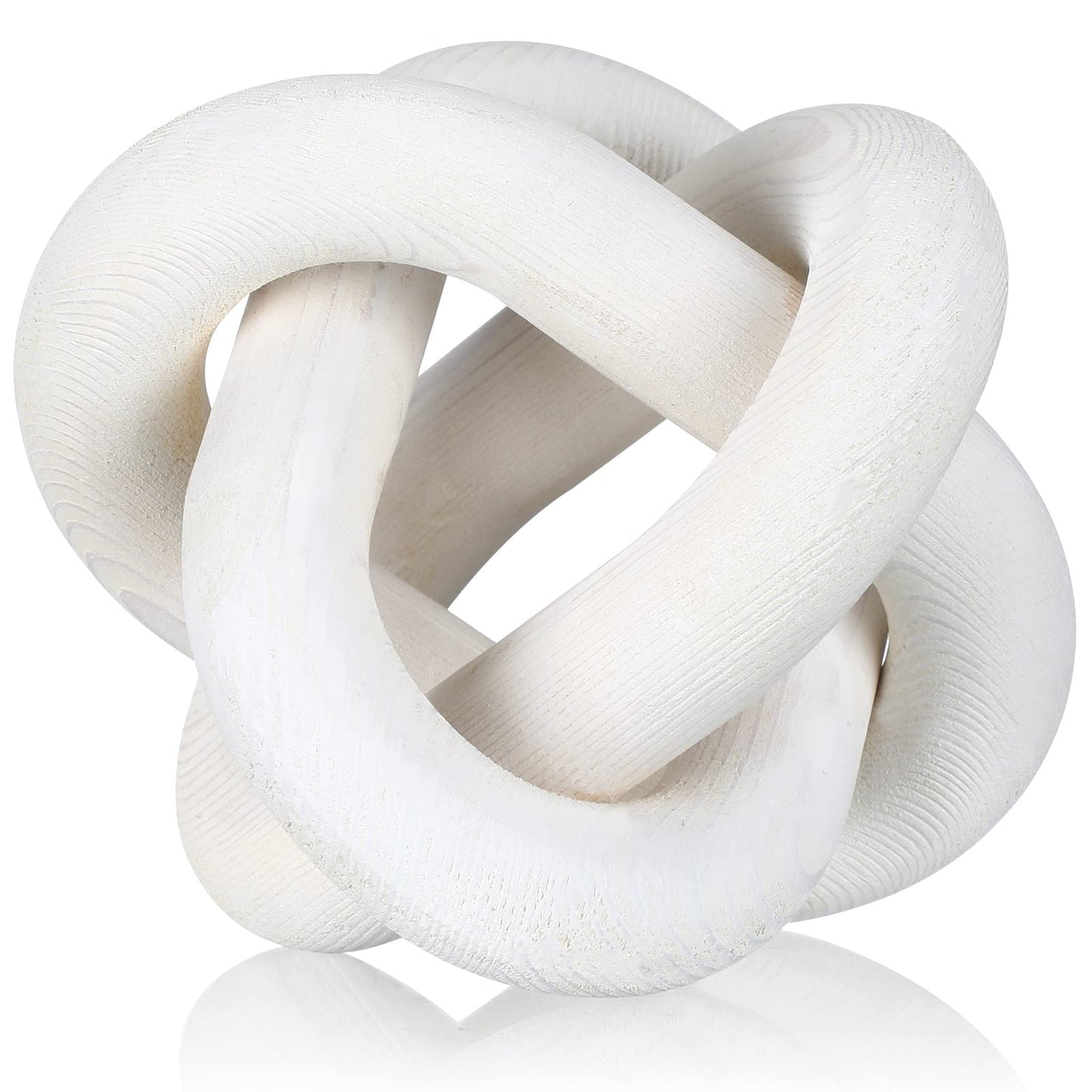 Yalikop Wood Knot Decor, White
