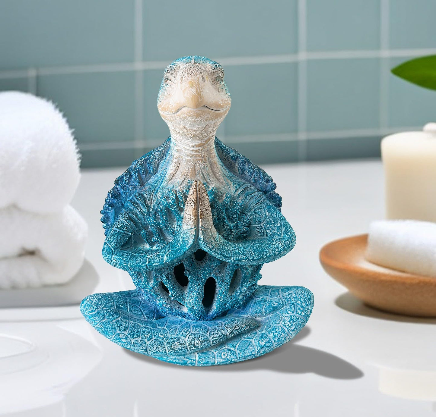 VVGIFTS Sea Turtle Yoga Statue