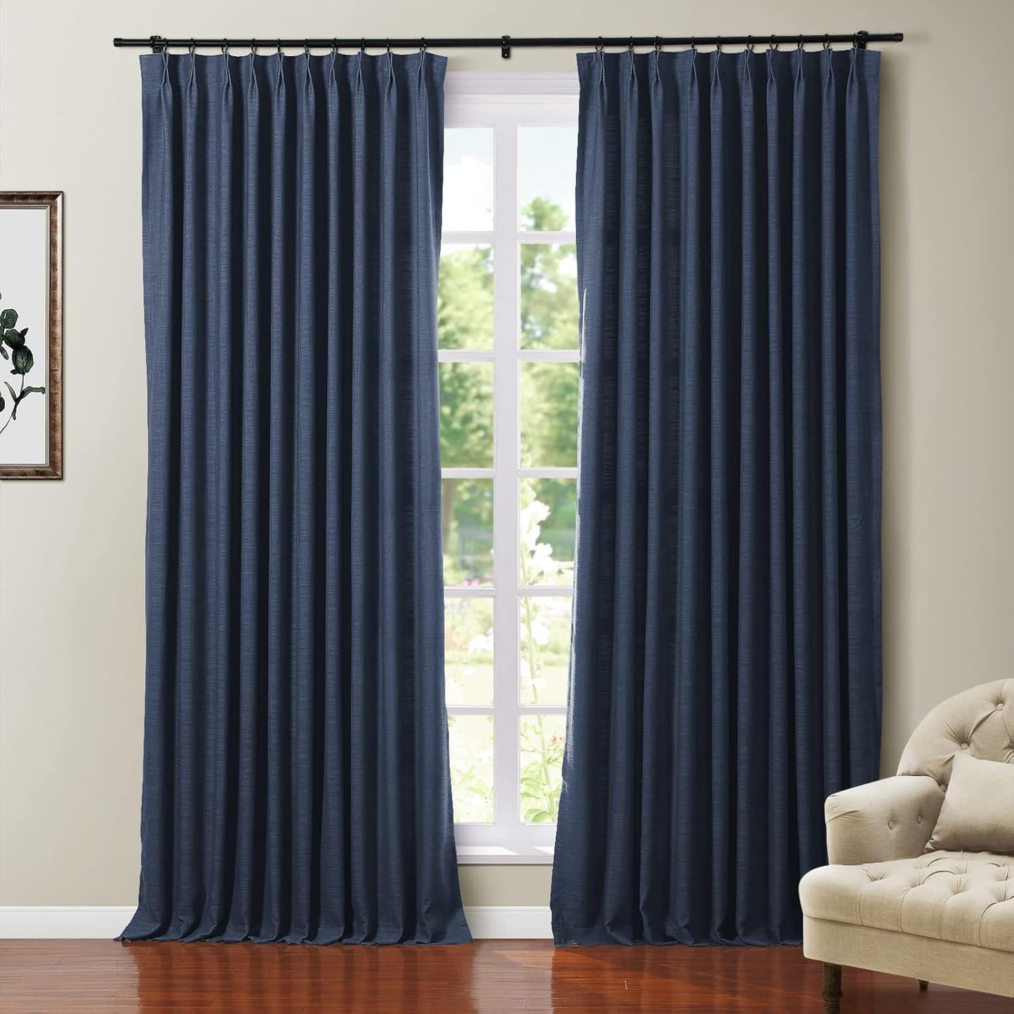 TWOPAGES Polyester Linen Heavy Weight Blackout