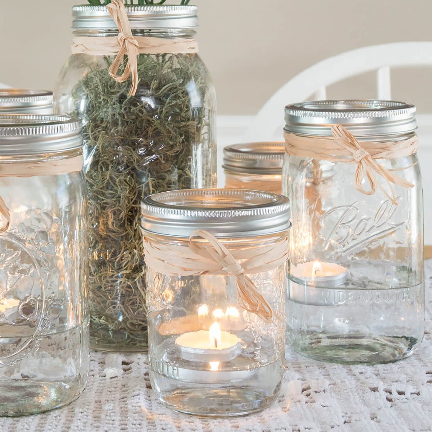 Stonebriar Unscented Long Burning White Tealight Candles