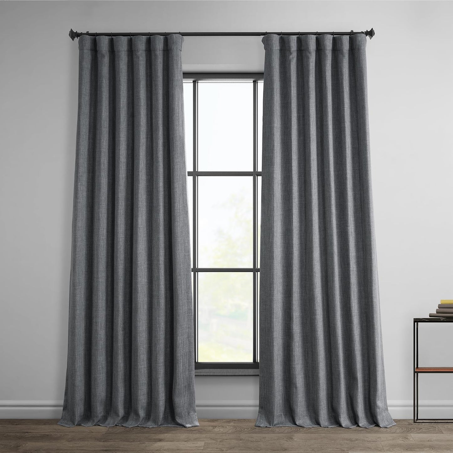 HPD Faux Linen Curtain 100x96" Birch, 1 Panel