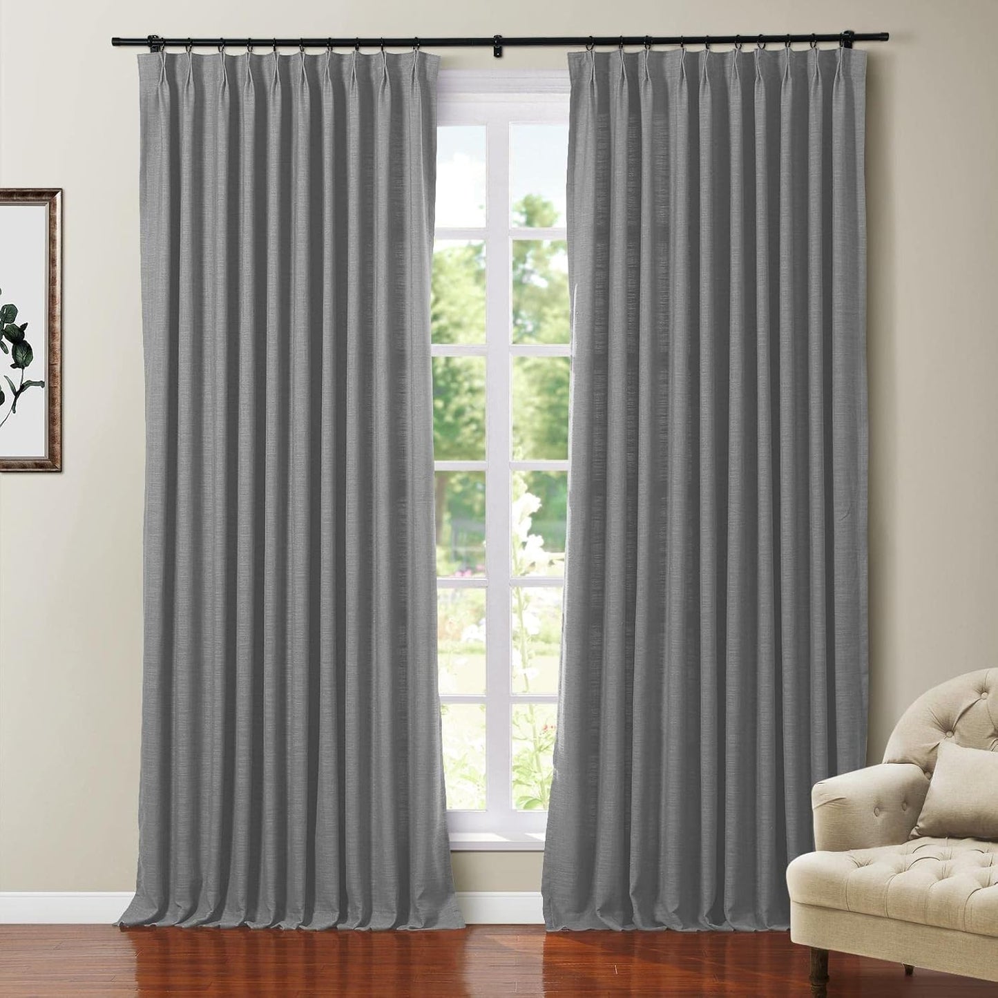 TWOPAGES Polyester Linen Heavy Weight Blackout