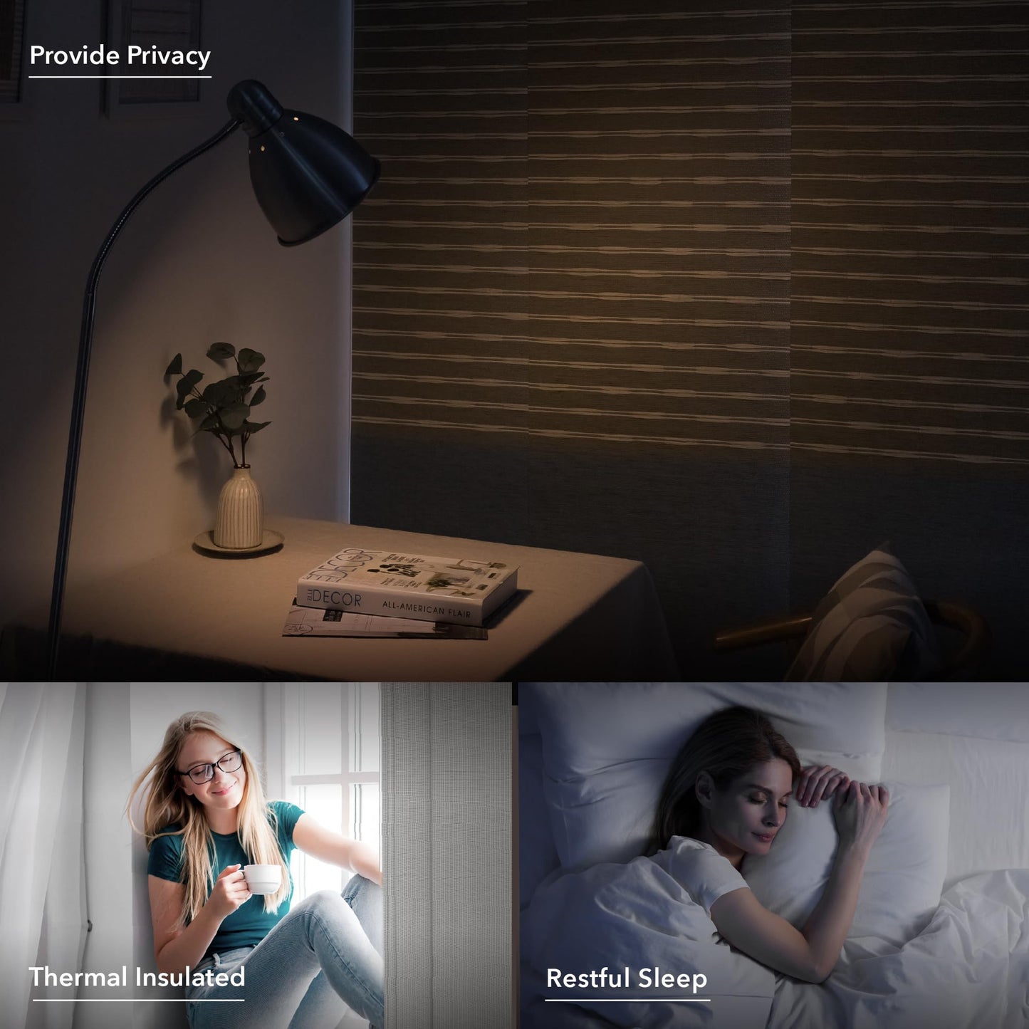 GoDear Design 99.99% Blackout Adjustable Sliding