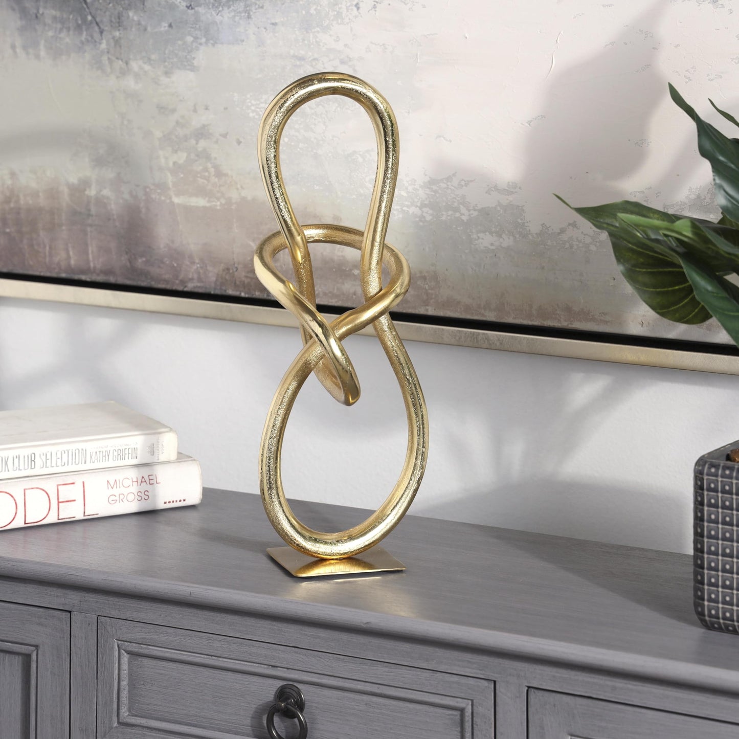 Deco 79 Abstract Sculpture 62" Black