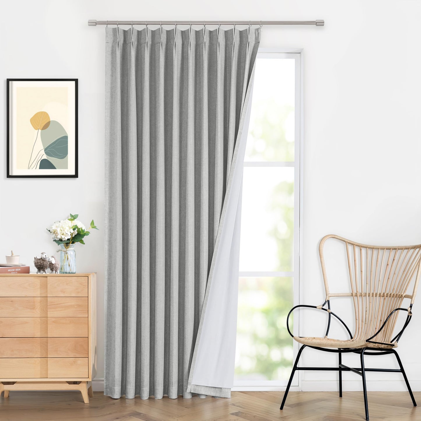 WEST LAKE Blackout Curtains 40x90" Blue, 2 Panels