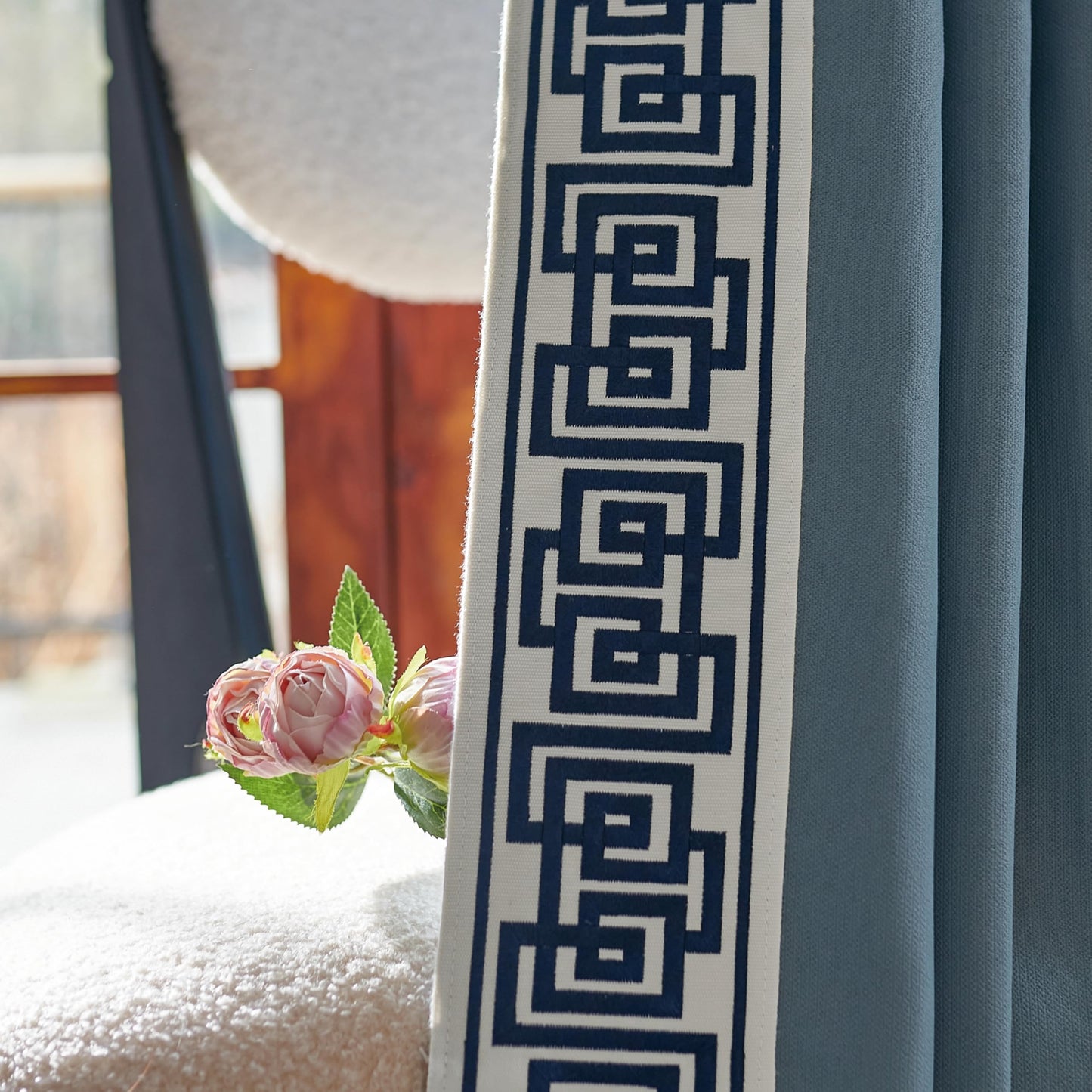 Beige Pinch Pleat Curtains 50x84