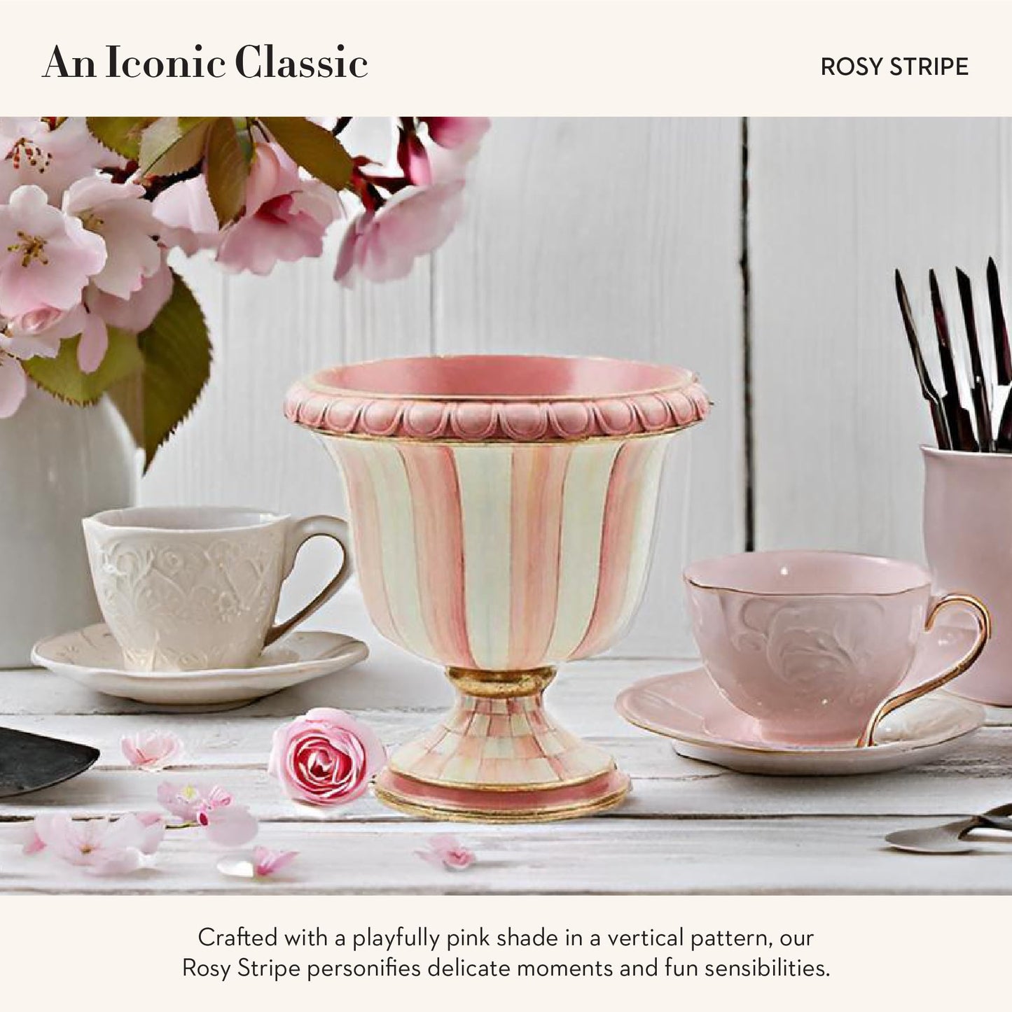MACKENZIE-CHILDS Urn – Black & White
