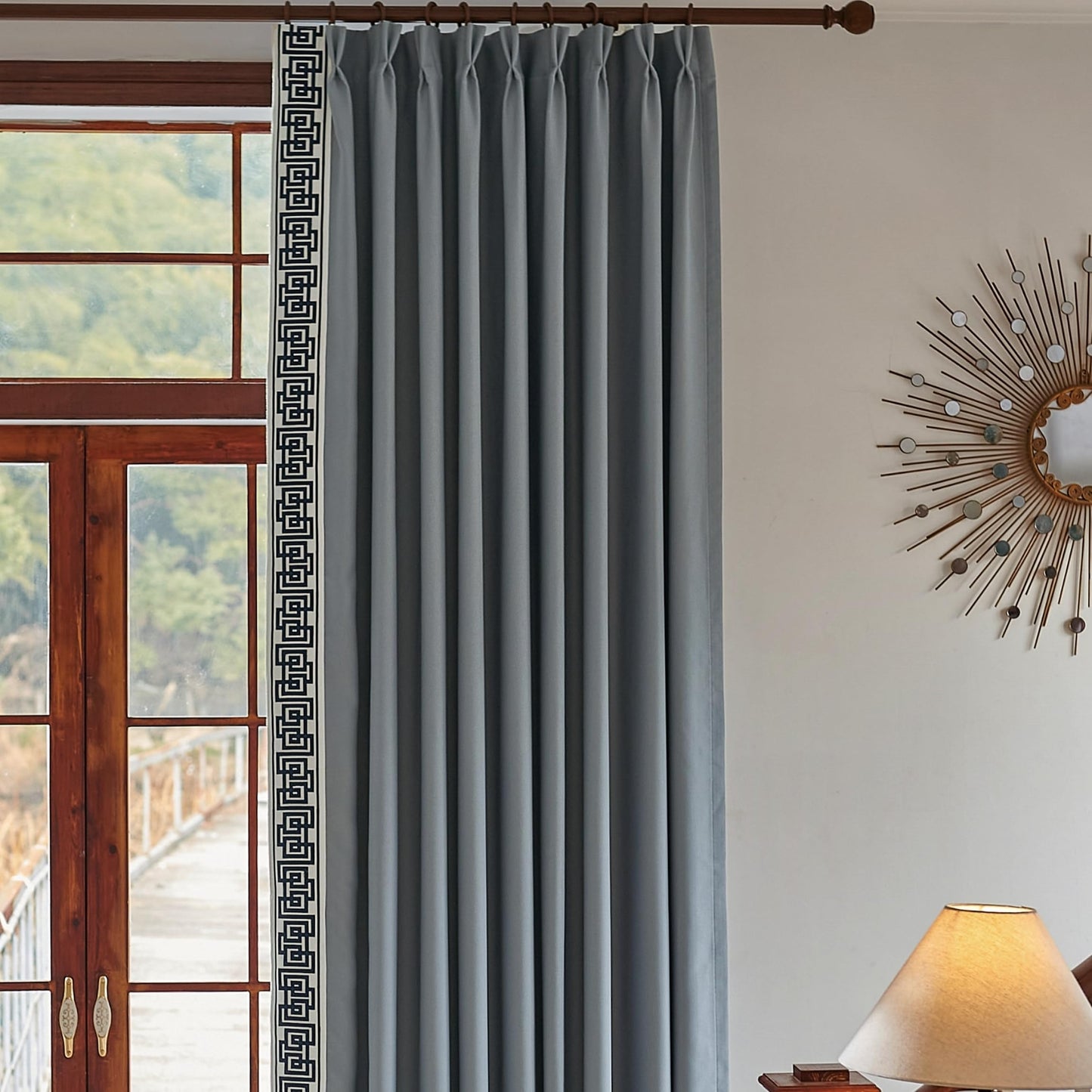Beige Pinch Pleat Curtains 50x84