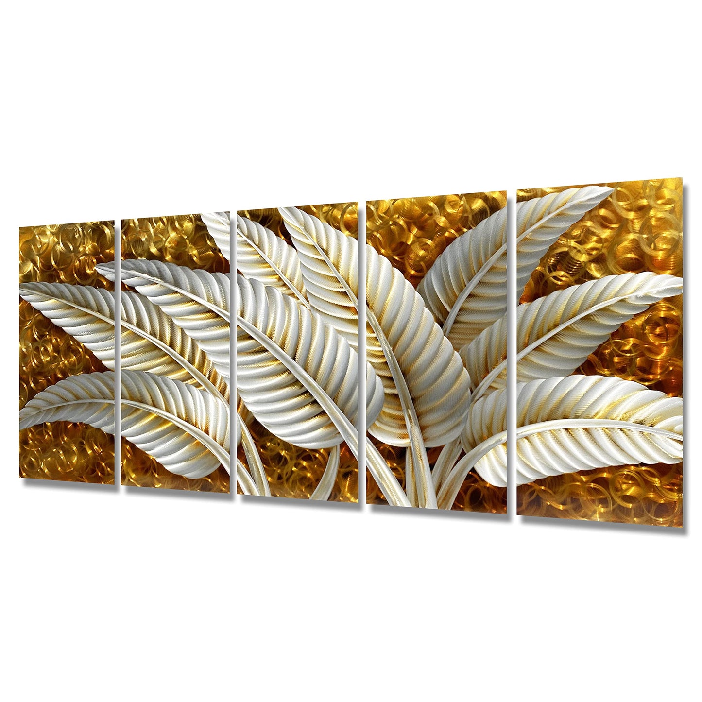 BATRENDY ARTS Silver Tree Wall Art