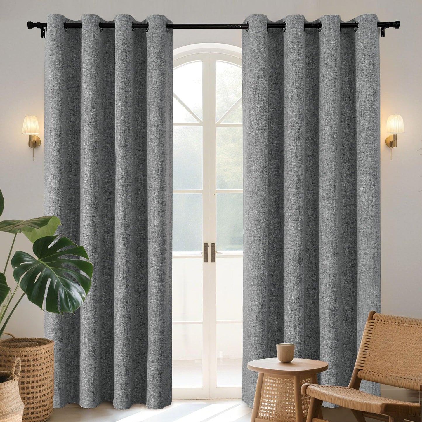 Joydeco Blackout Curtains 96", 2 Panels
