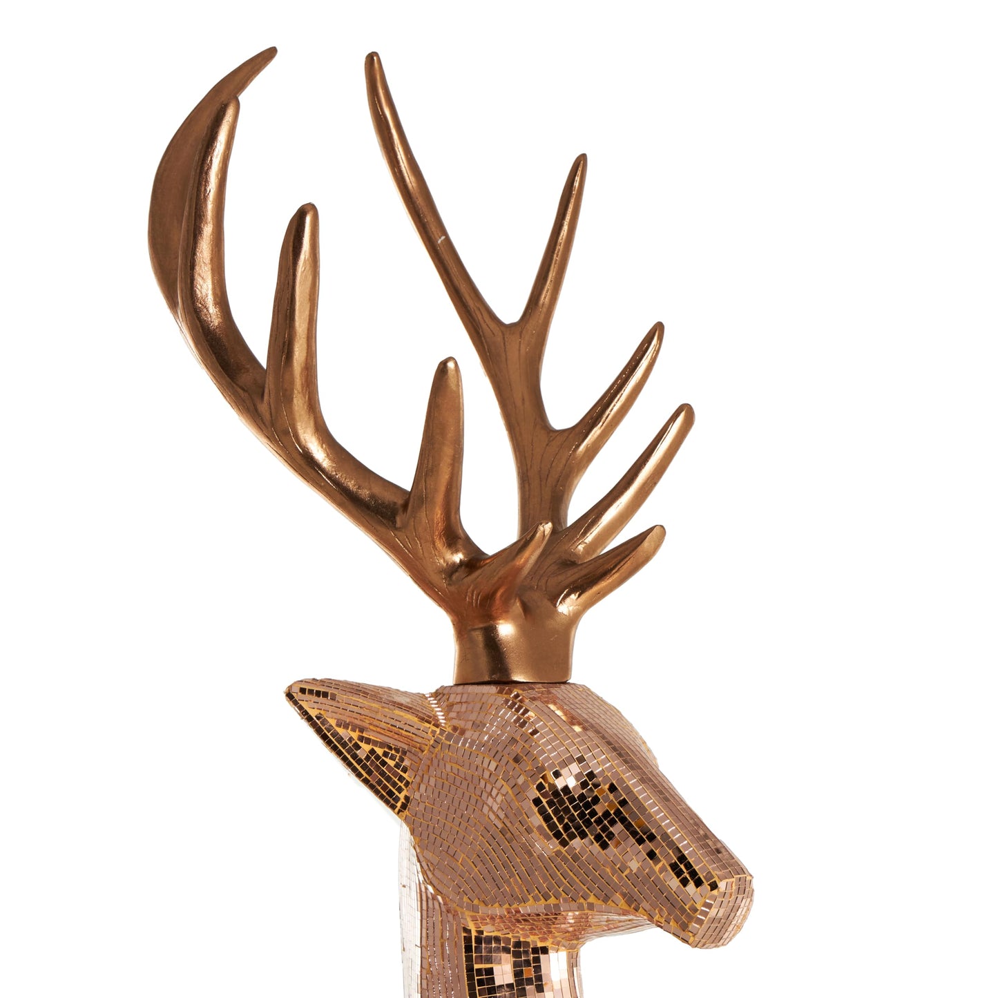 Deco 79 Copper Reindeer Statue 56"