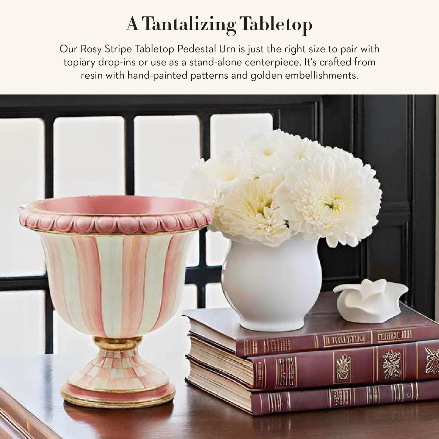 MACKENZIE-CHILDS Urn – Black & White
