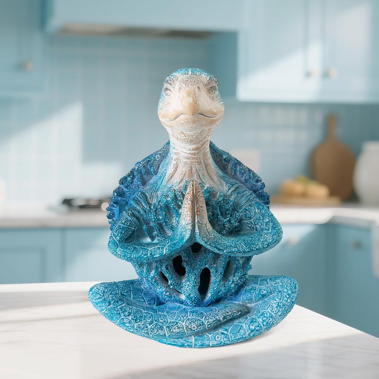 VVGIFTS Sea Turtle Yoga Statue