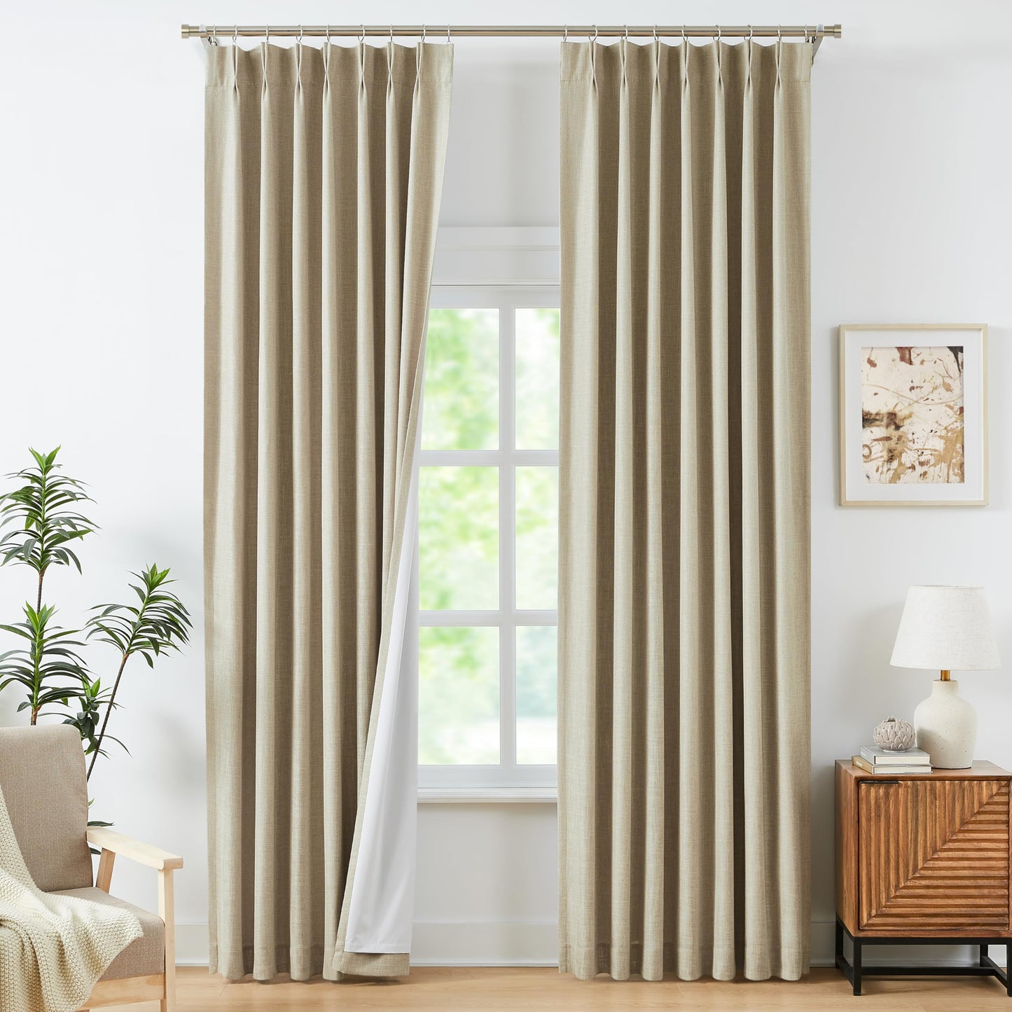 WEST LAKE Blackout Curtains 40x90" Blue, 2 Panels