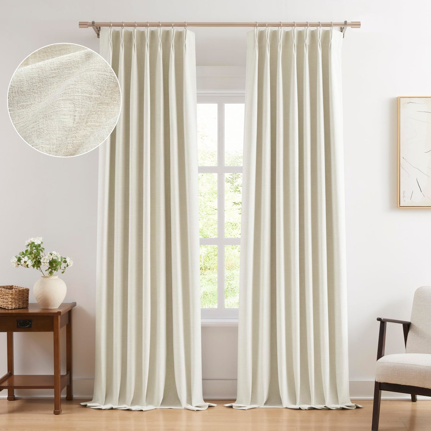 WEST LAKE Blackout Curtains 40x90" Blue, 2 Panels