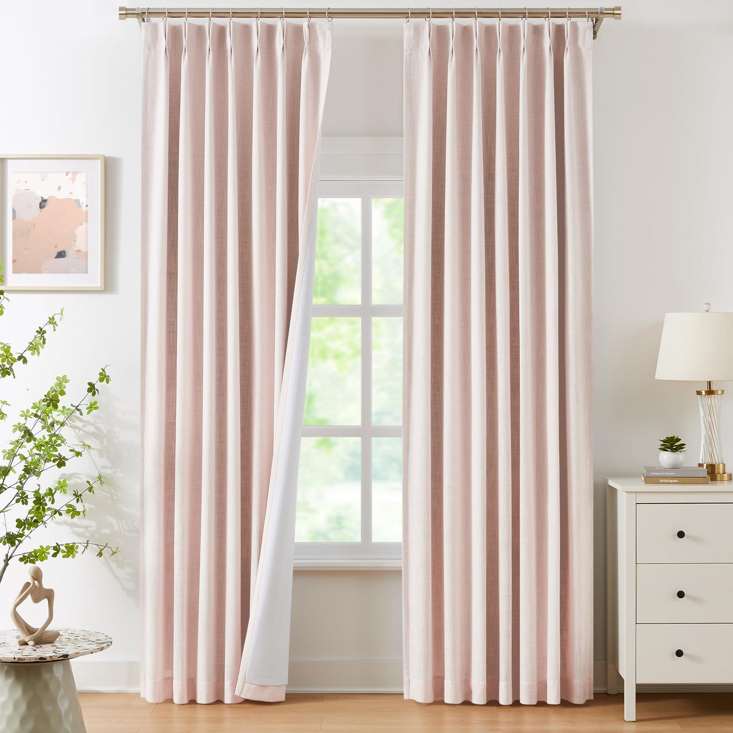 WEST LAKE Blackout Curtains 40x90" Blue, 2 Panels