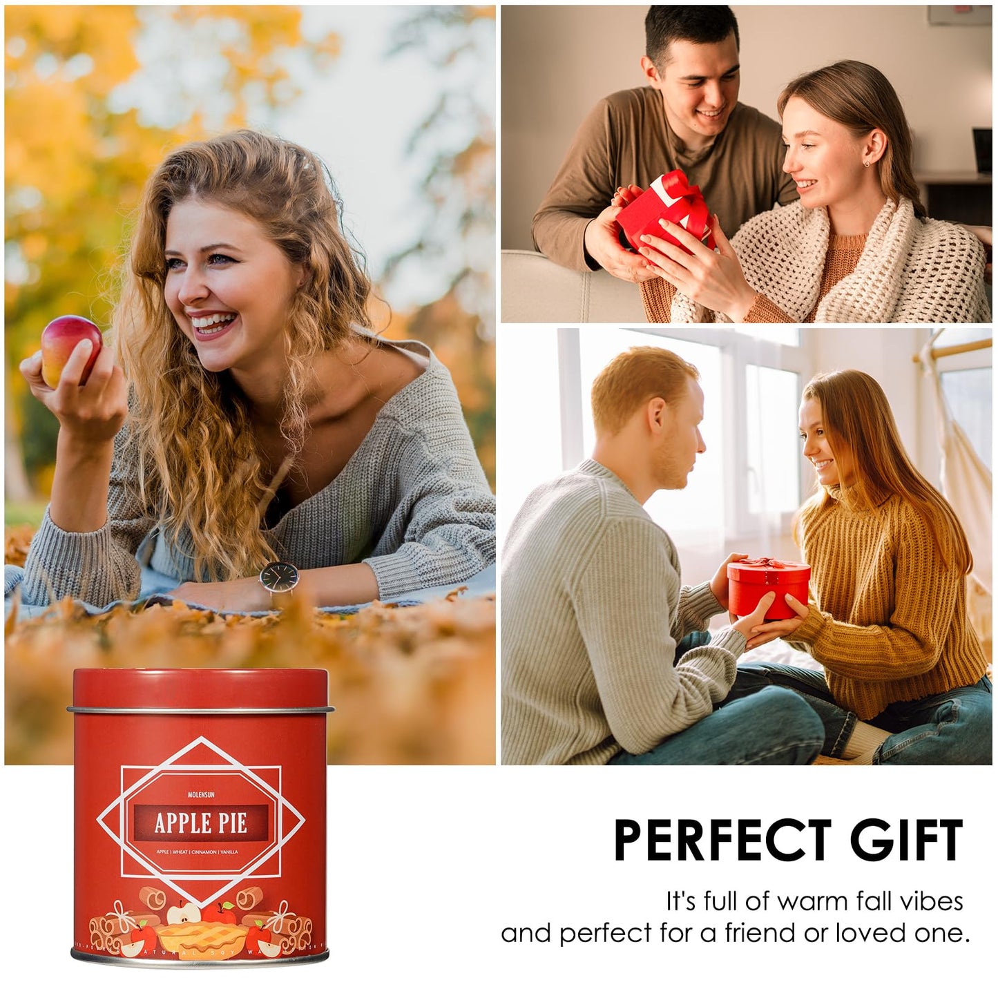 Fall Candles – 36oz (4×9oz) Soy Candles