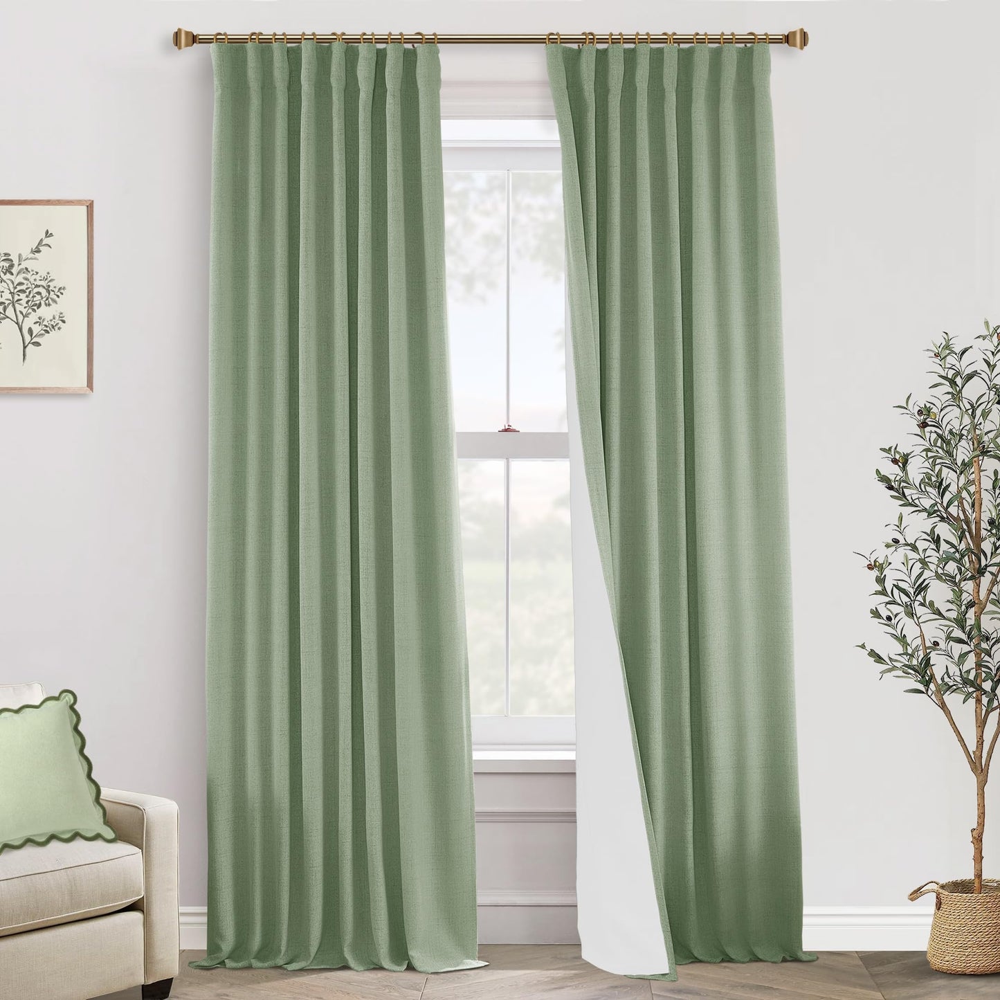 Boho Blackout Curtains Cream 70x90, 2 Panels