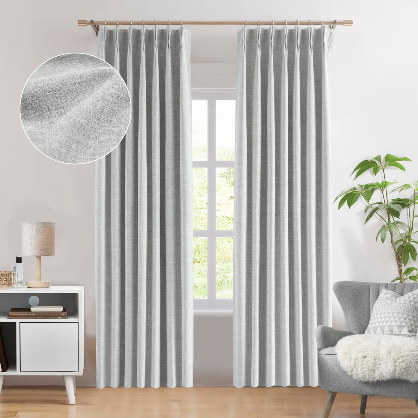 WEST LAKE Blackout Curtains 40x90" Blue, 2 Panels