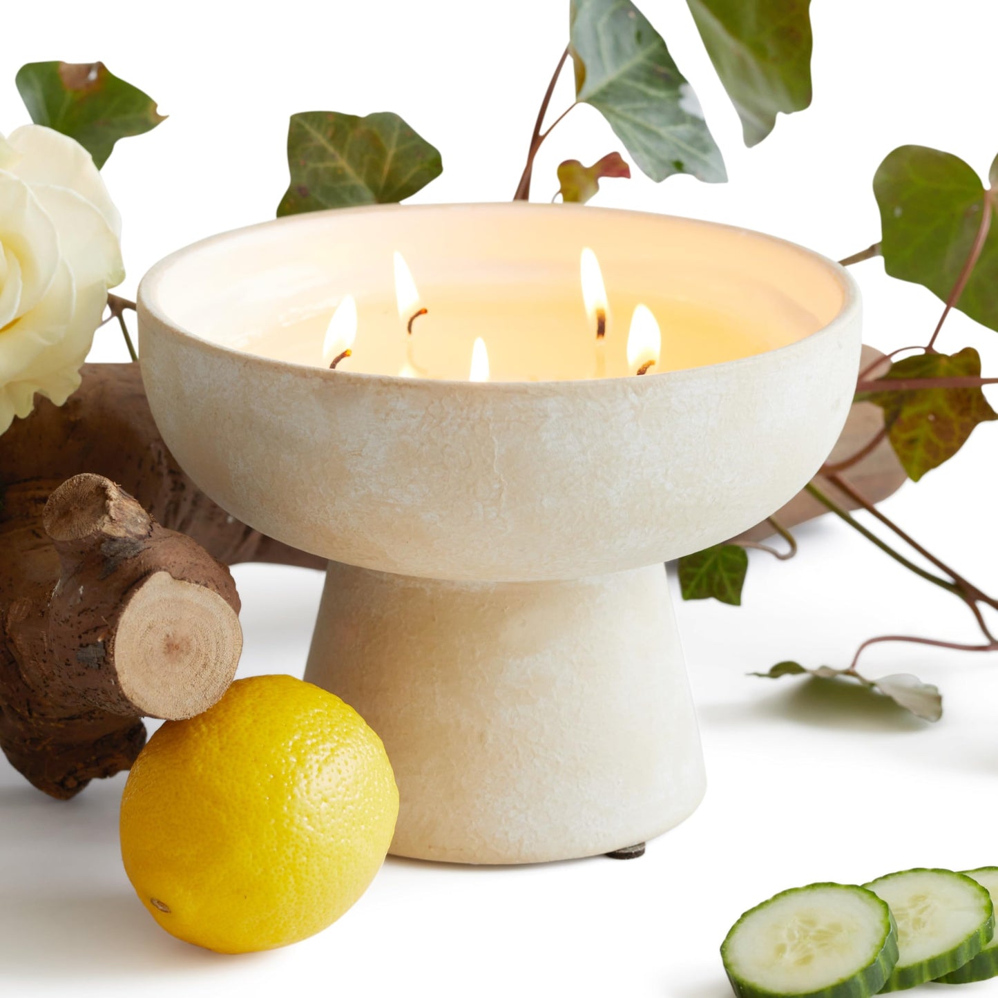 BLUEME 6-Wick Bergamot & Musk Candle
