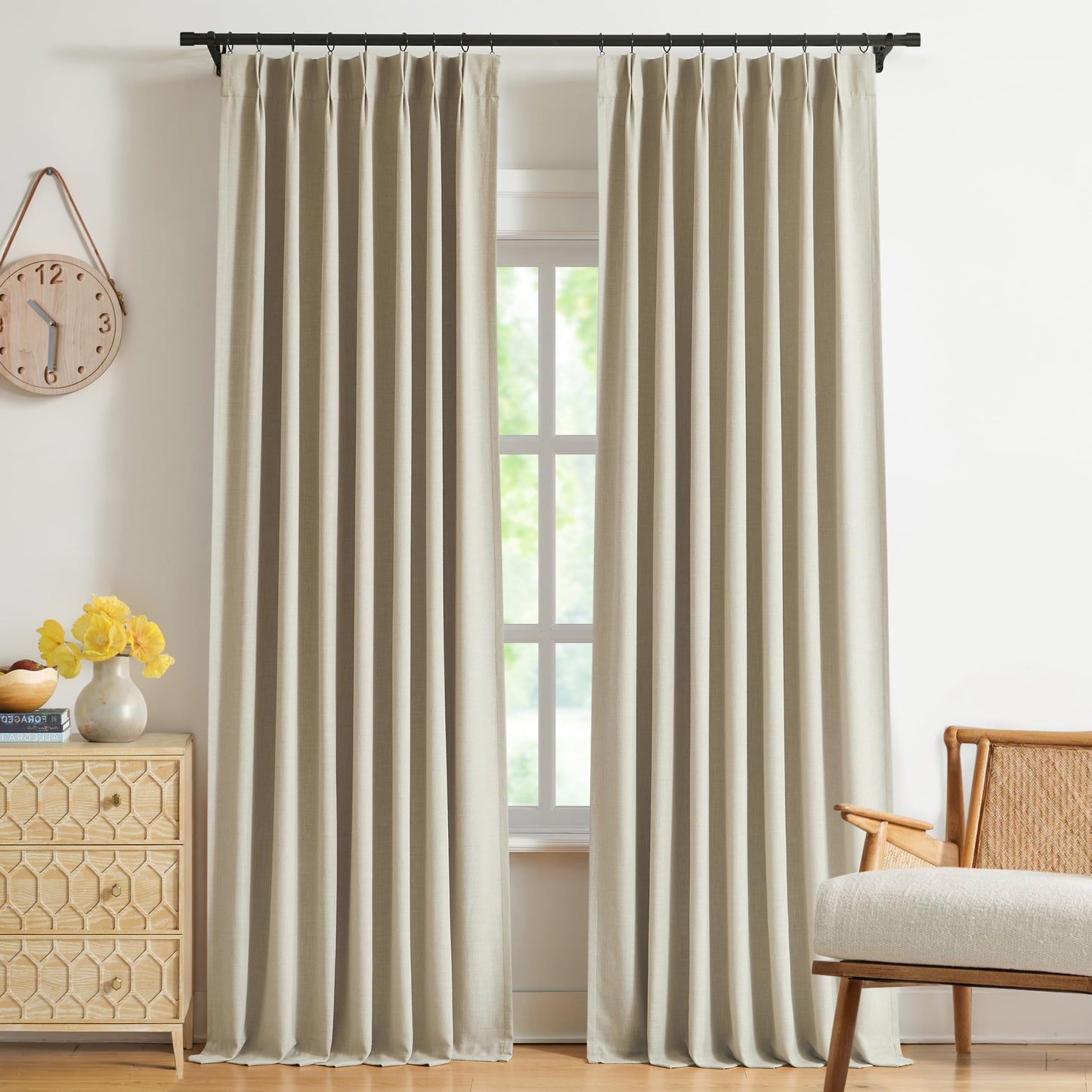 WEST LAKE Blackout Curtains 40x90" Blue, 2 Panels
