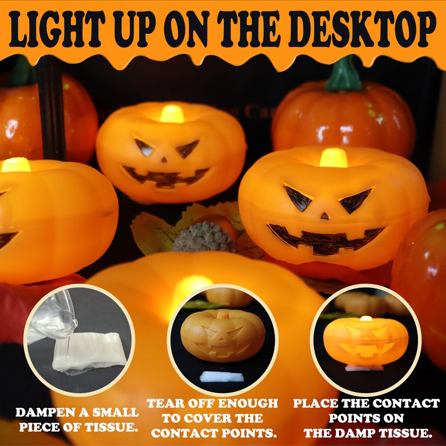Halloween Decorations, 20 PCs Floating Candles