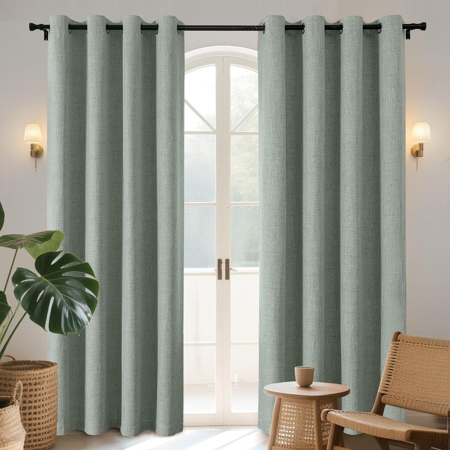 Joydeco Blackout Curtains 96", 2 Panels
