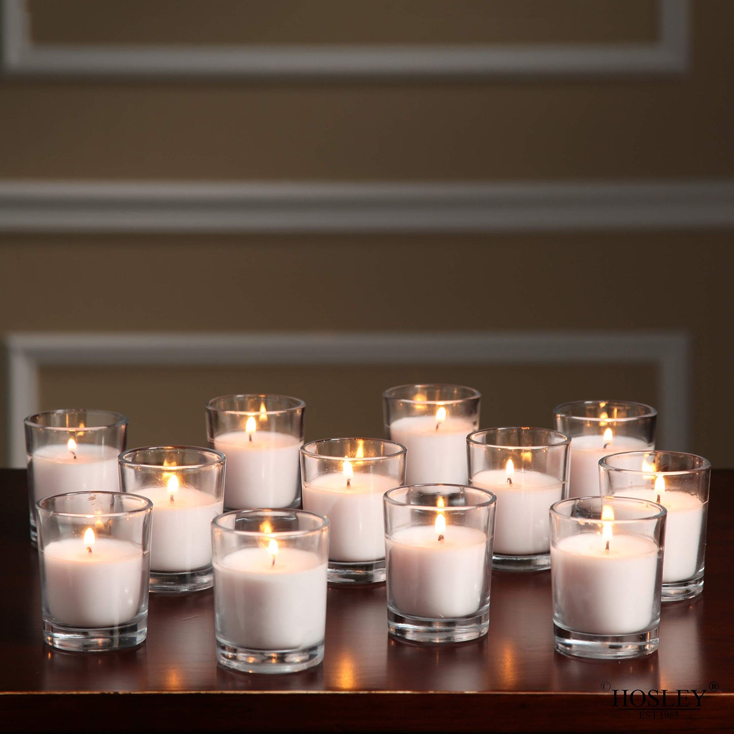 Hosley 240 Ivory Votive Candles