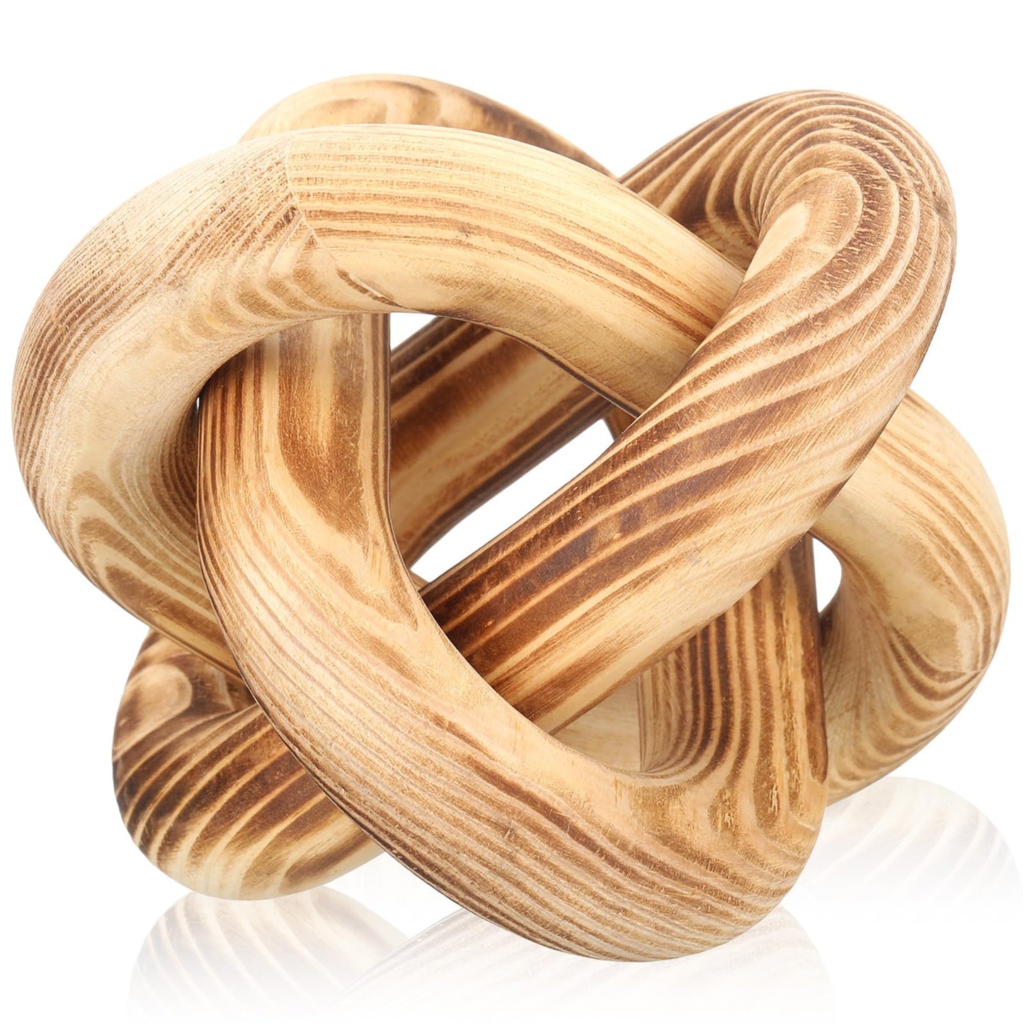 Yalikop Wood Knot Decor, White