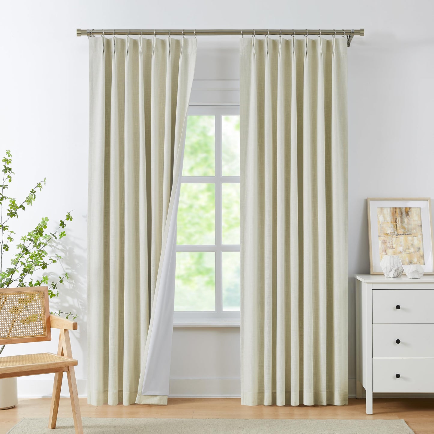WEST LAKE Blackout Curtains 40x90" Blue, 2 Panels