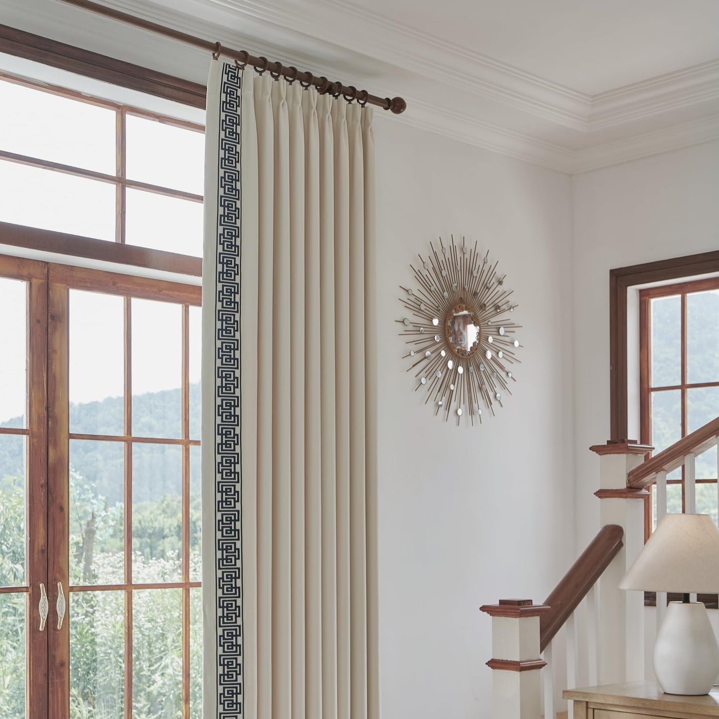 Beige Pinch Pleat Curtains 50x84