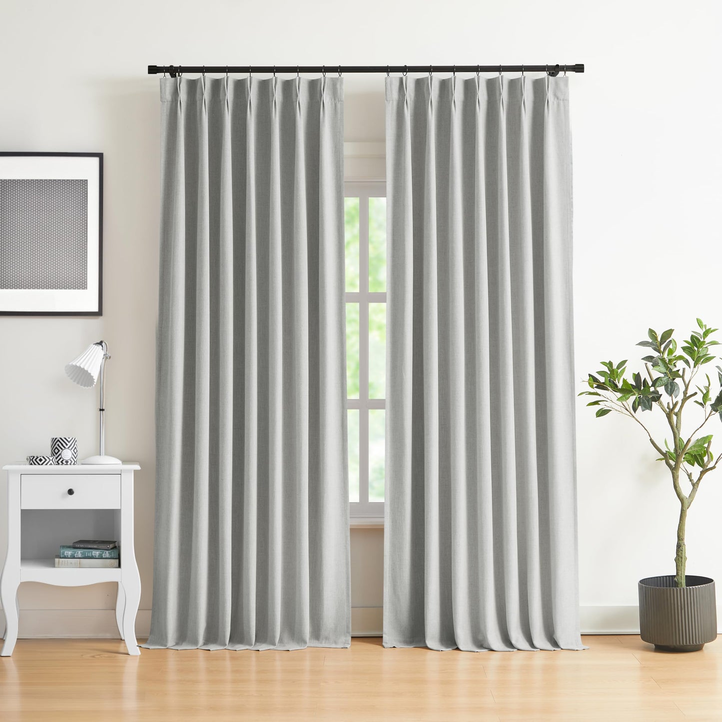 WEST LAKE Blackout Curtains 40x90" Blue, 2 Panels