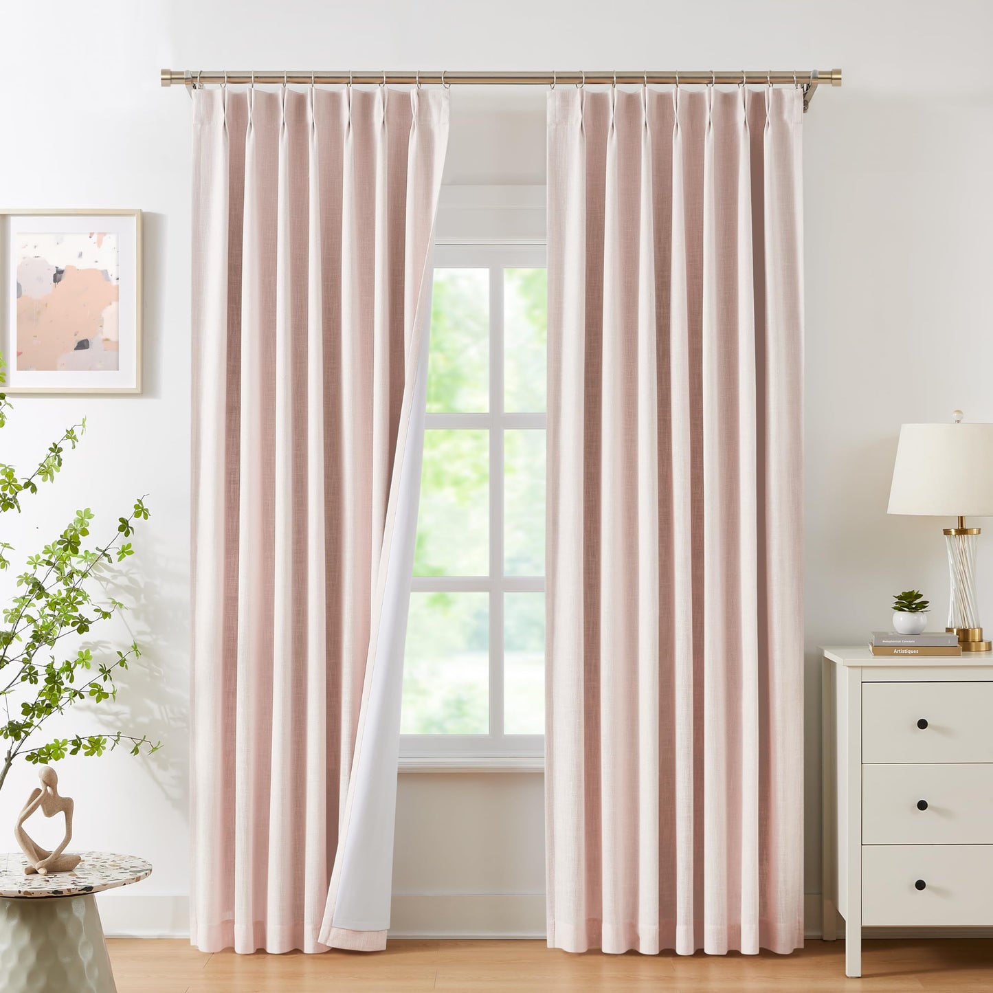 WEST LAKE Blackout Curtains 40x90" Blue, 2 Panels