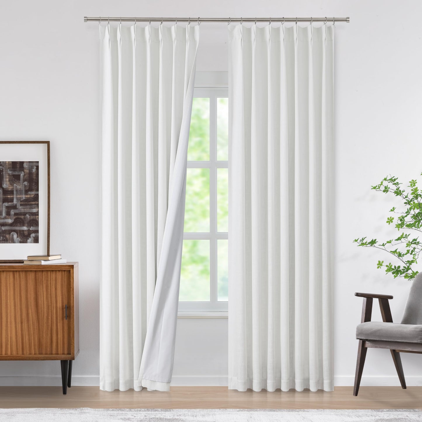 WEST LAKE Blackout Curtains 40x90" Blue, 2 Panels