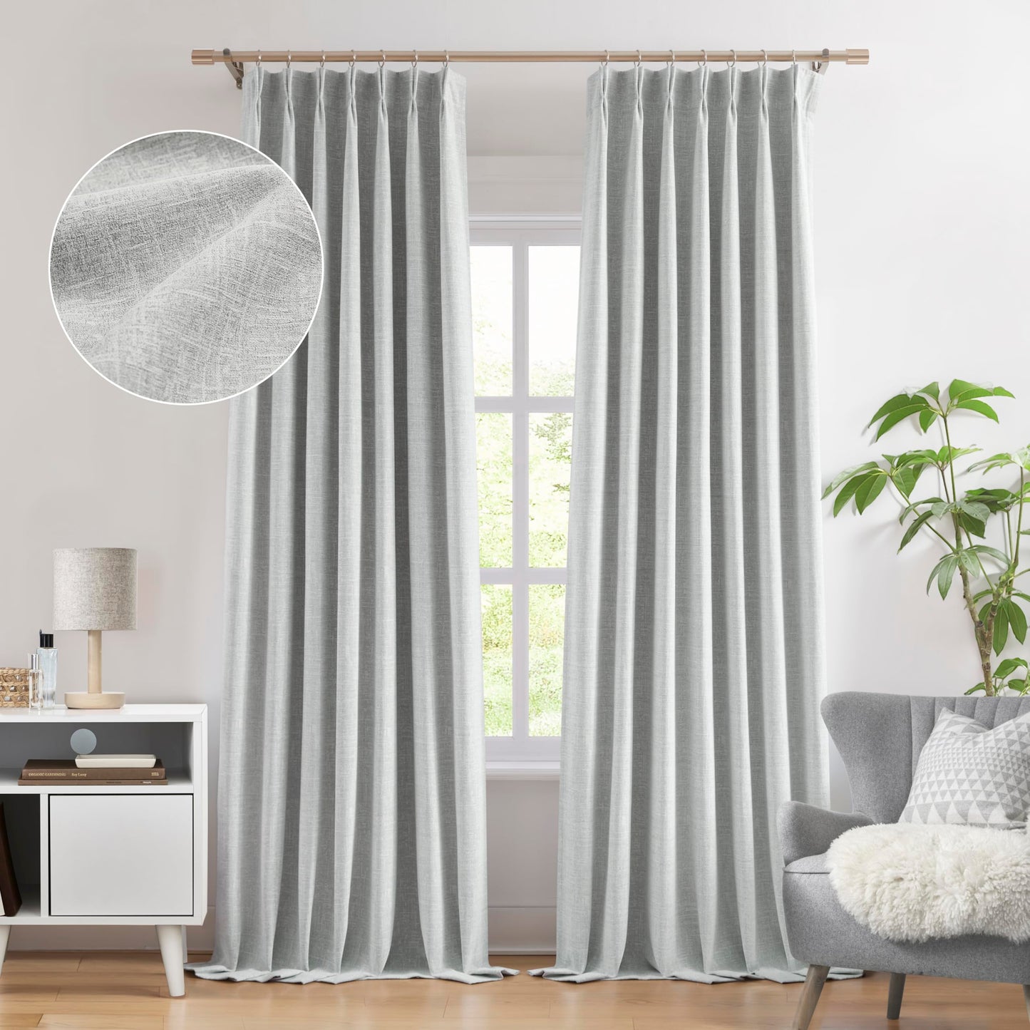 WEST LAKE Blackout Curtains 40x90" Blue, 2 Panels